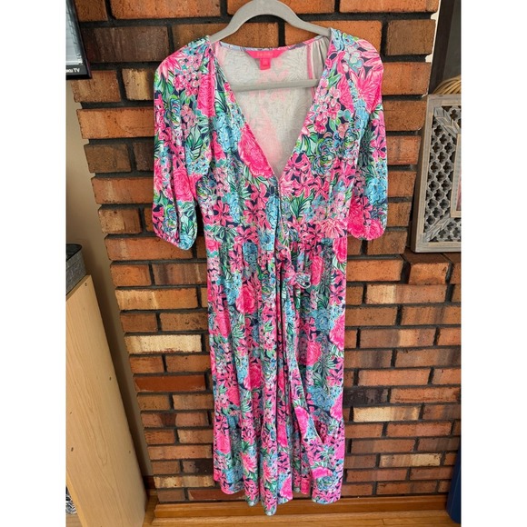 Lilly Pulitzer Dresses & Skirts - Lilly Pulitzer Brantley Midi Wrap Dress
